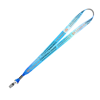 3/4" Super Soft Polyester Multi-Color Sublimation Lanyard